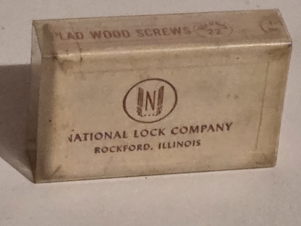 Vintage National Lock Computer Screws