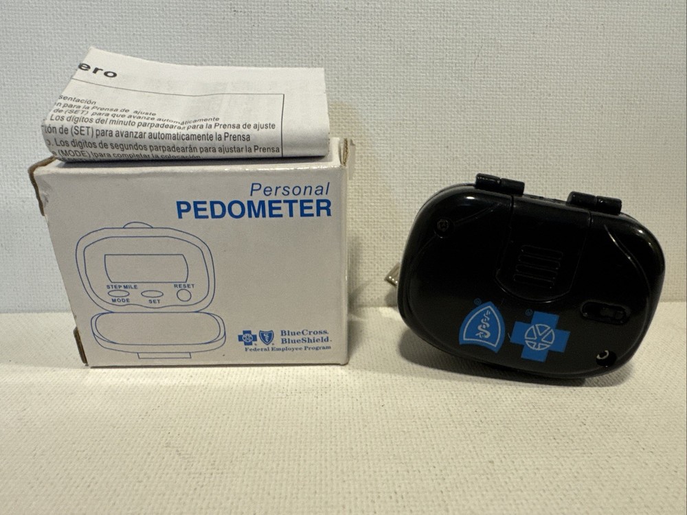 PERSONAL PEDOMETER NEW IN BOX BLUE CROSS BLUE SHIELD