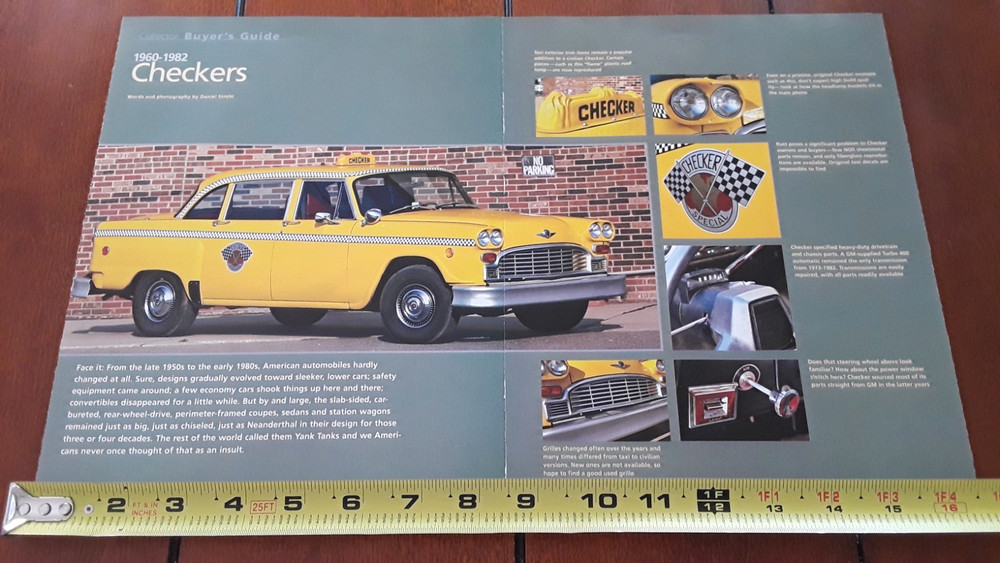 CHECKER CAB - 1960-1982   ORIGINAL 2006 ARTICLE
