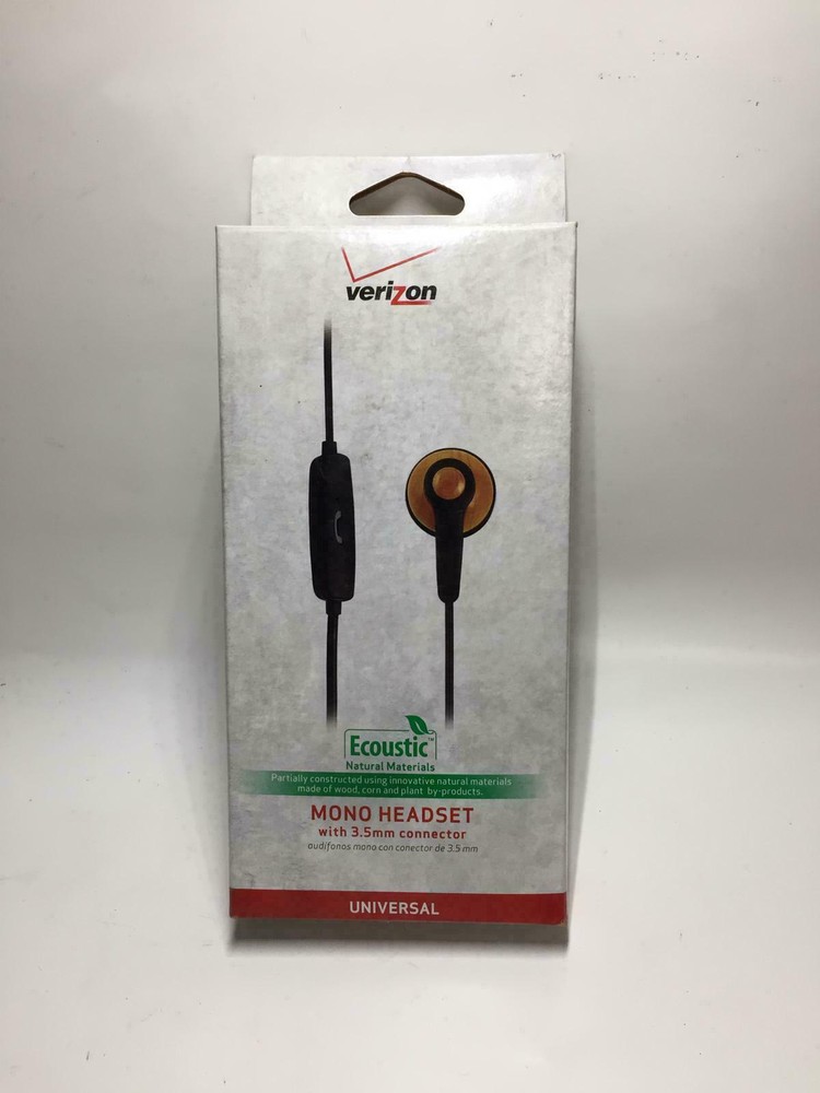 Verizon Mono Headset w/ 3.5mm Connector Universal - Black