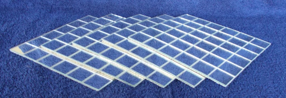 DECORATIVE MIRROR TILE DISPLAY BASES, 6" X 6", 10 pcs