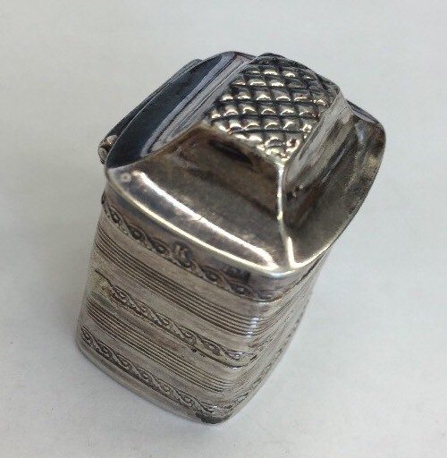 Antique Solid Silver Hallmarked Dutch Pill / Snuff Box Decorative Circa 1844