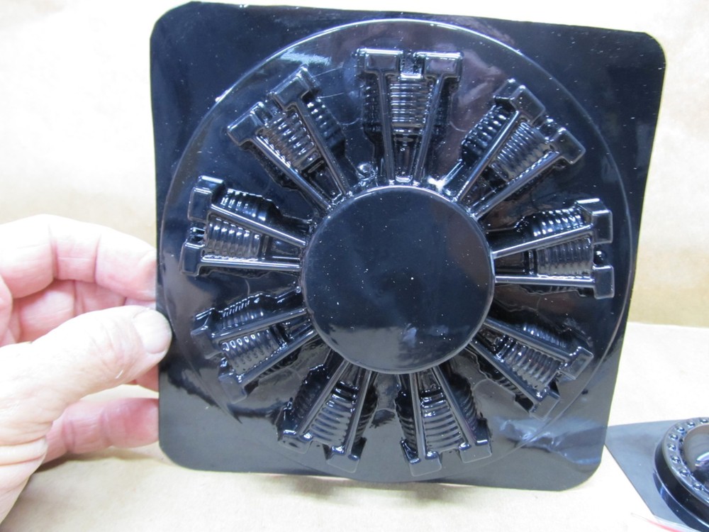 Dummy Nine Cylinder Radial Engine - Black Plastic -