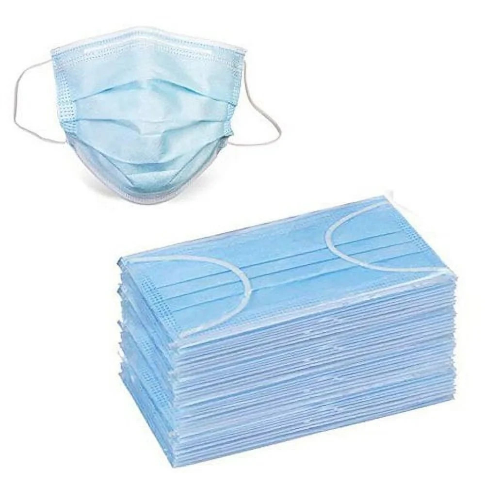 2000 Pieces Three-Layer Disposable Face Mask - Blue - New