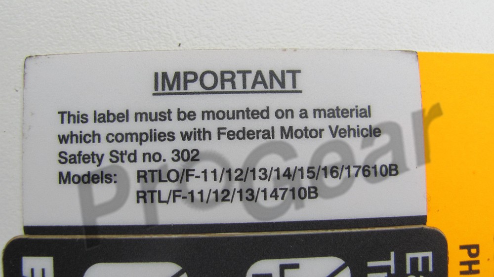 Eaton Fuller SUPER 10 Transmission Shift Pattern label 23205