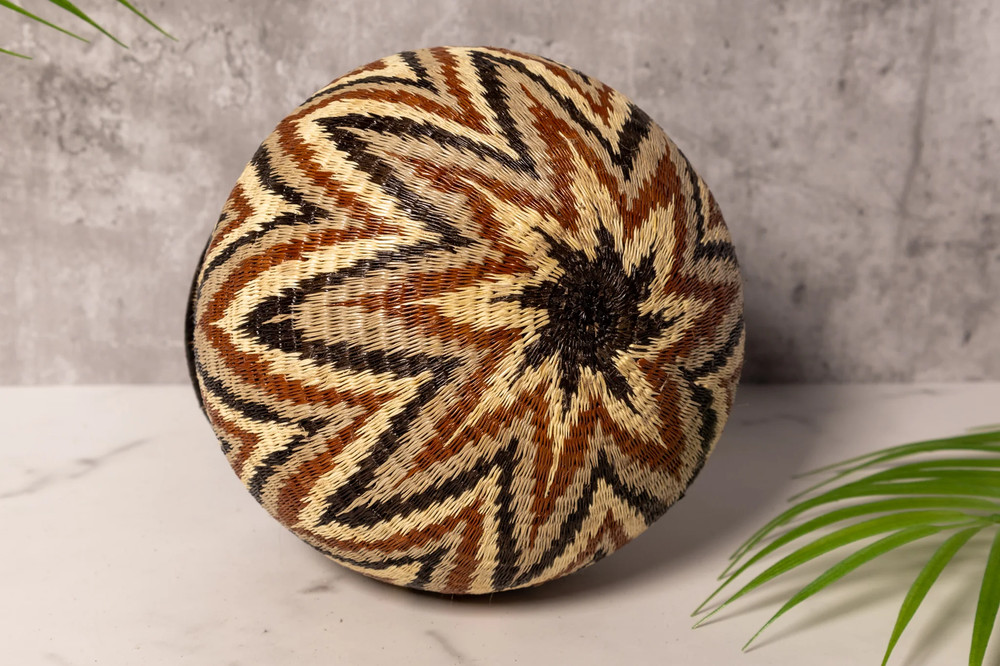 ZigZag Chevron Rainforest Basket