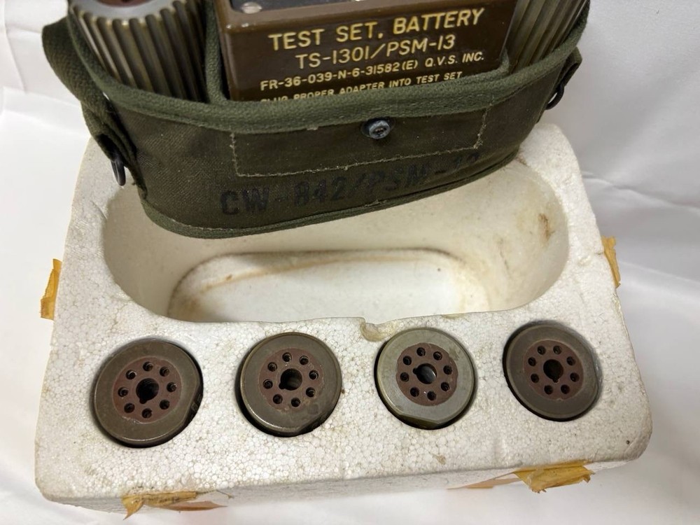 BATTERY TEST SET TS-1301 / PSM-13 WITH CASE AND ADAPTERS, UNTESTED