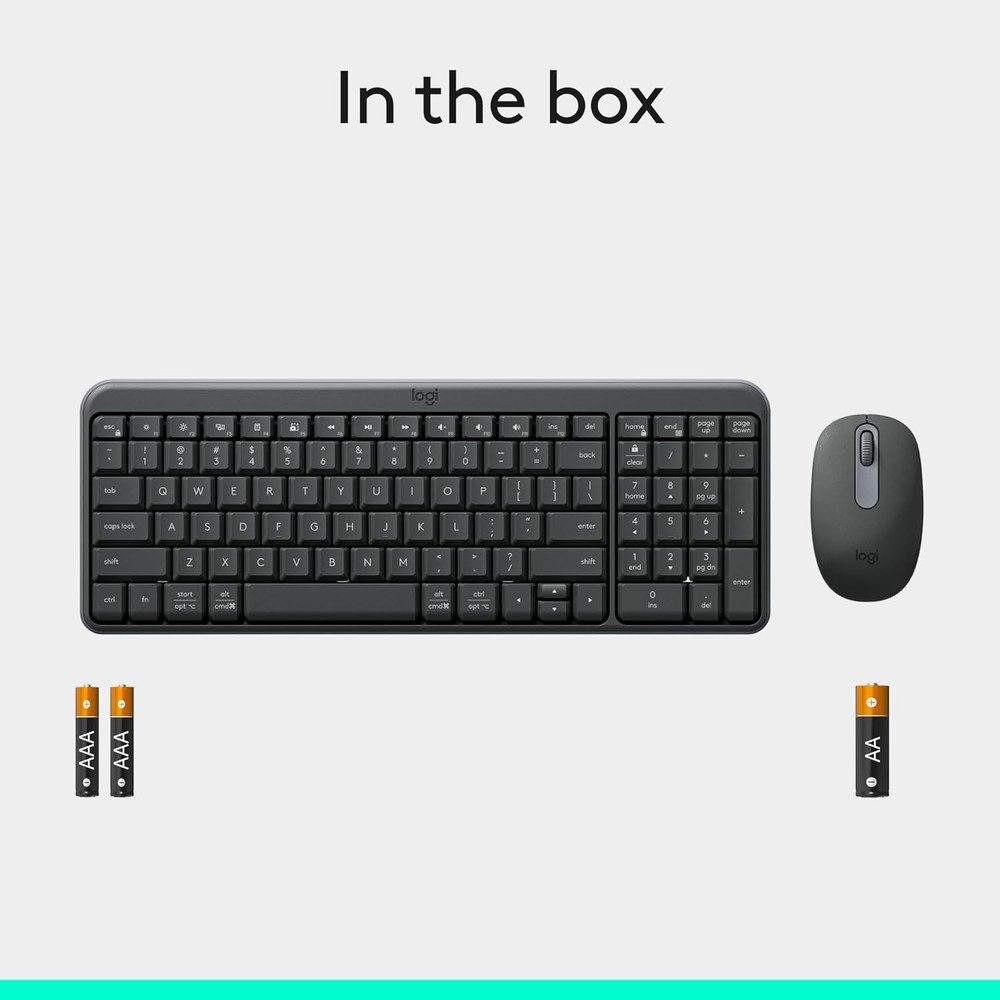 Logitech MK250 Bluetooth Wireless Mouse and Keyboard Combo Compact Keyboard