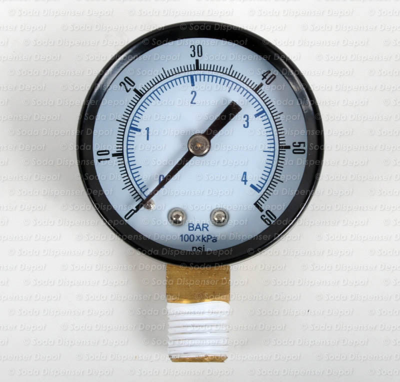 CO2 REGULATOR REPLACEMENT GAUGE/60psi