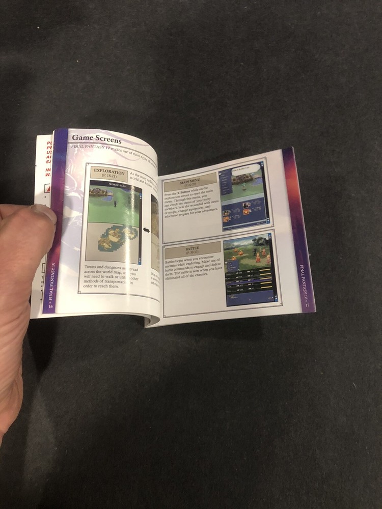 final fantasy iv ds manual only