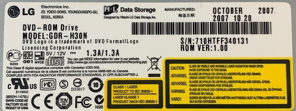 LG Electronics GDR-H30N DVD-ROM Drive
