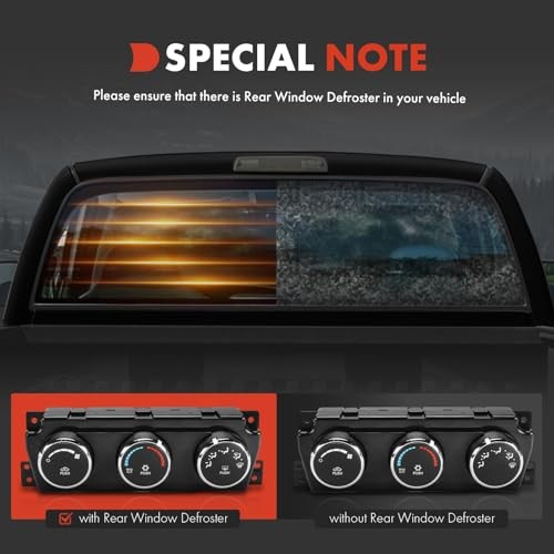 Heater Climate Control Panel Module Compatible with Dodge Ram 1500 2009-2010