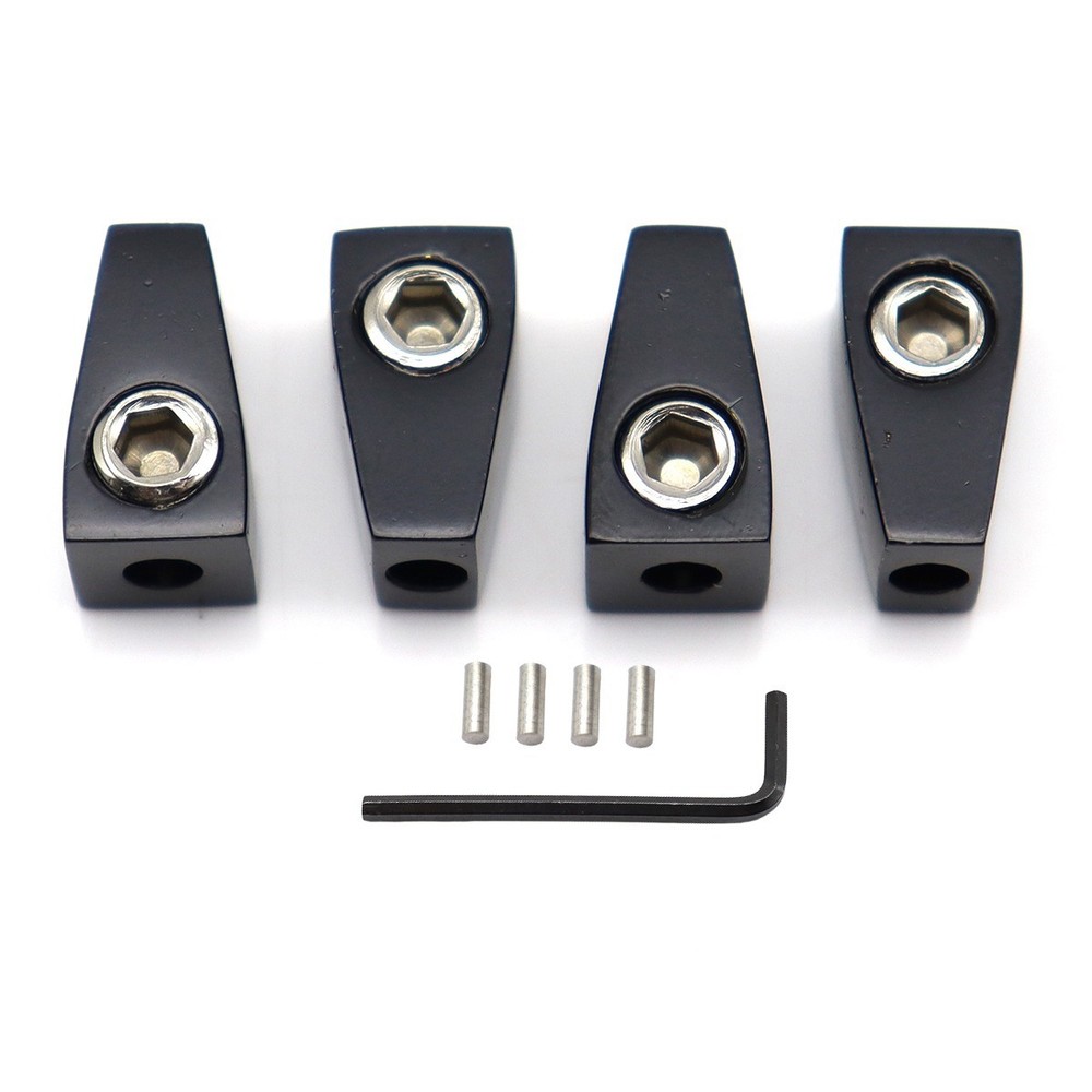 4 String Headless Bass Nuts Single String Nuts for 4 String Electric Bass Black