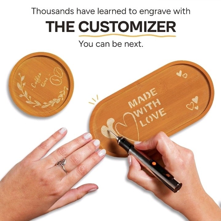 Resparked Customizer Engraving Pen (Formerly Culiau): Standard, Silver