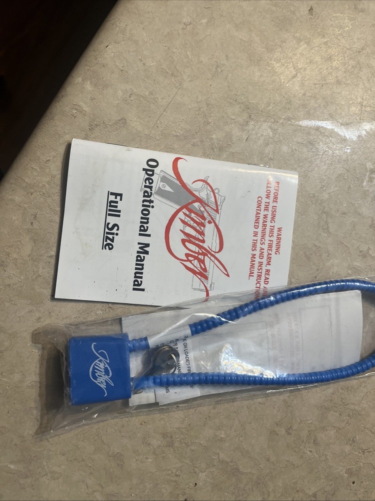 Kimber Gun Lock  And Operational Manual