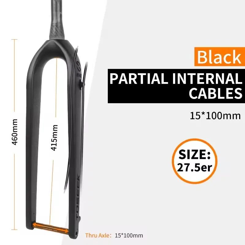 27.5 29er MTB Mountain Bicycle Carbon Boost Fork Internal Wiring Front Fork