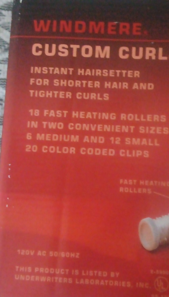 Windmere Custom Curl 18 Hot Rollers Fast Heating Tangle-Free 18 Rollers