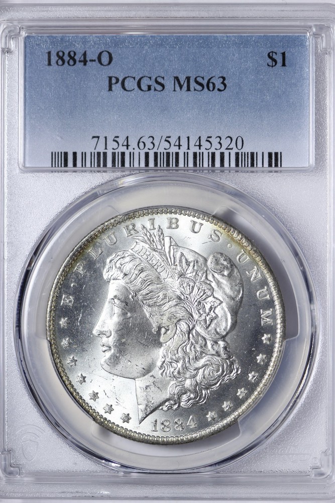 BU 1884-O Morgan Silver Dollar PCGS MS63 Nice Example WGLQ