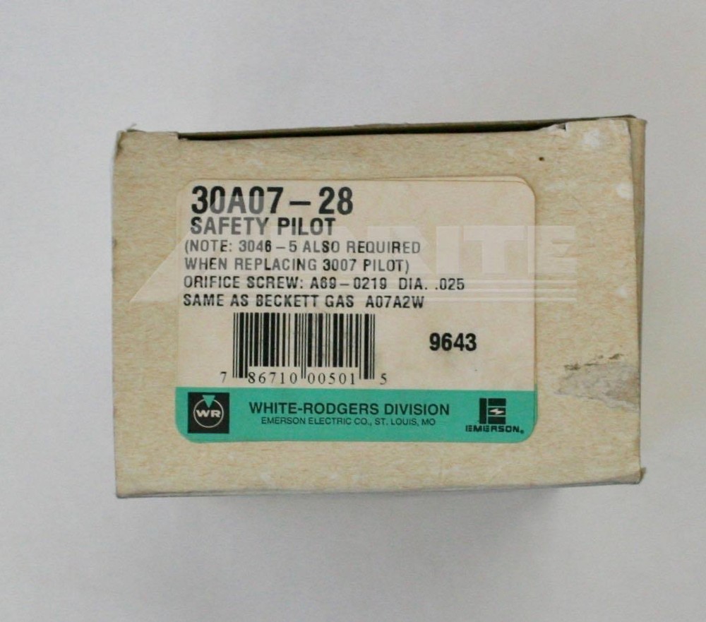 White-Rodgers - 30A07-28 - Safety Pilot - NIB