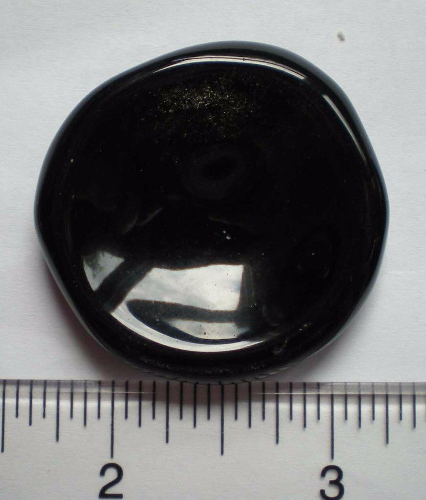 Obsidian Worry Stone/Palmstone sc881a