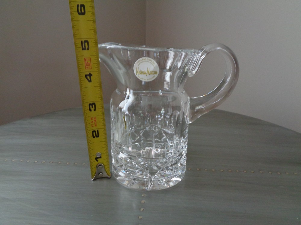 NEIMAN MARCUS 24% Lead Crystal Pitcher Creamer