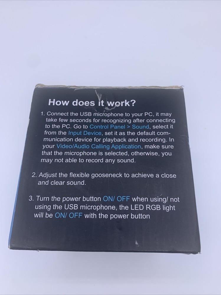 Nexigo M2 RGB USB Computer Microphone with Multicolor Lights