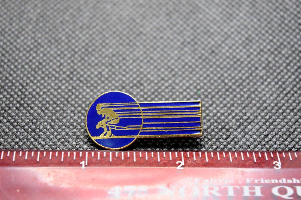 Ski Racer Blue Ski Pin
