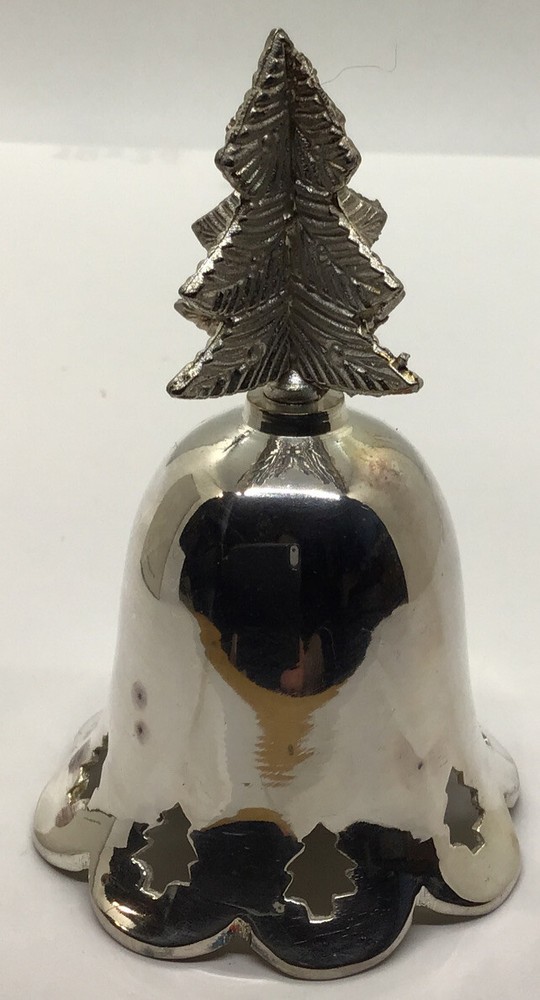 Silver Plated Christmas Tree Bell Made In India With Original Box