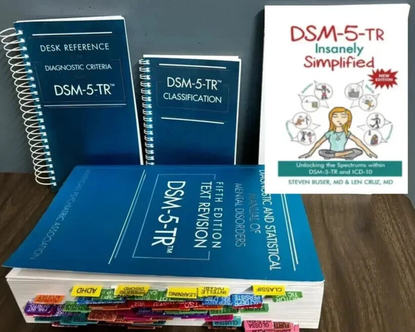 DSM 5 TR + Index tab, Desk Reference Spiral, Classification & DSM SIMPLIFIED