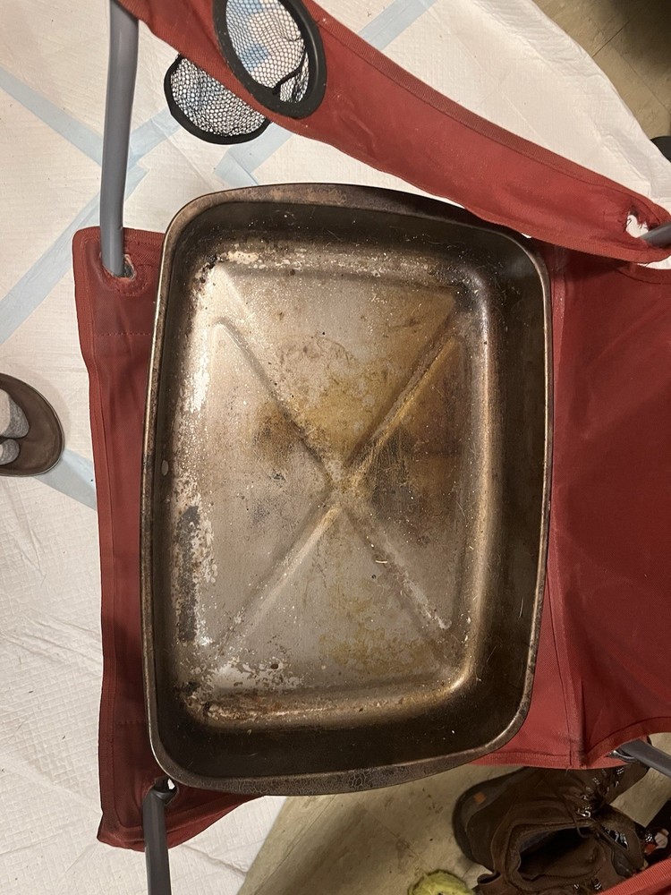 Silver Metal Rectangle Roasting Tray with Rack