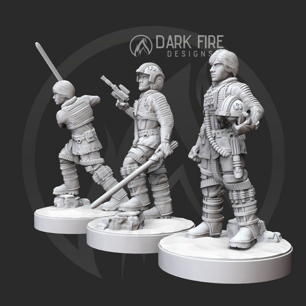 Pilot Luke - DARK FIRE | Legion compatible - 3D printed