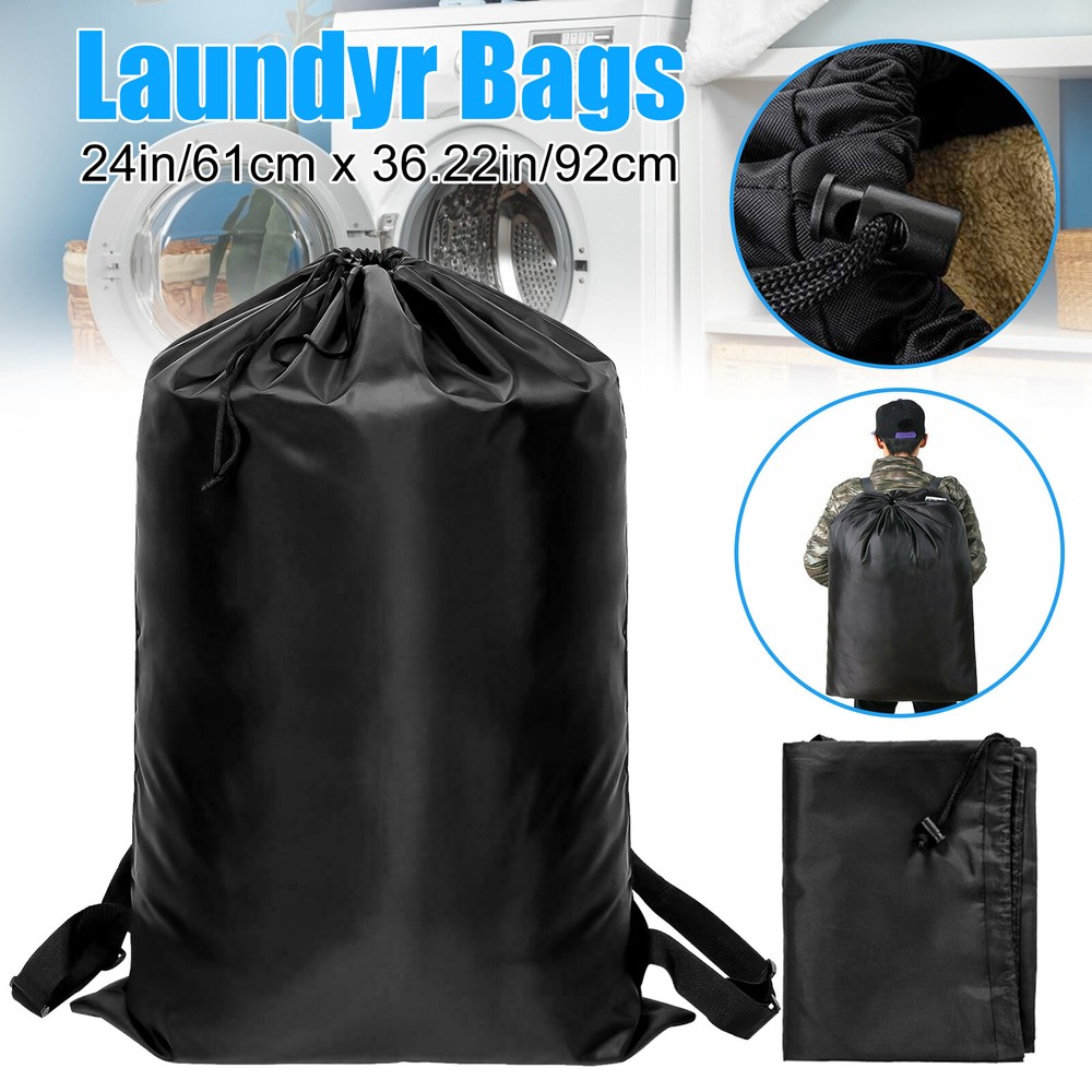Laundry Bag Washing Clothes Storage Large Drawstring Backpack Heavy Duty 24"X36"