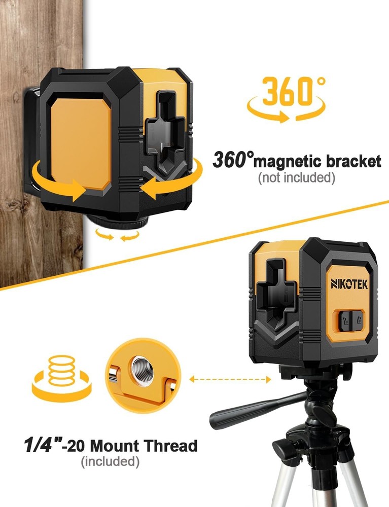 Kit de nivel láser multiusos con trípode