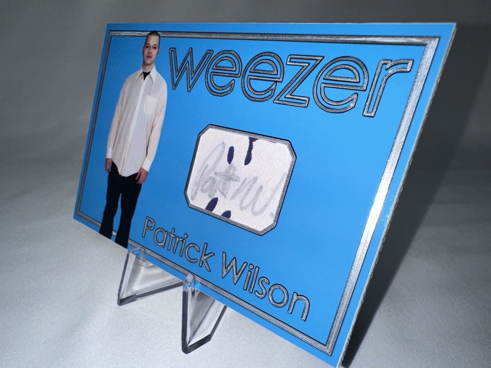 Patrick Wilson Signed Custom Weezer Trading Card - JSA AT70617