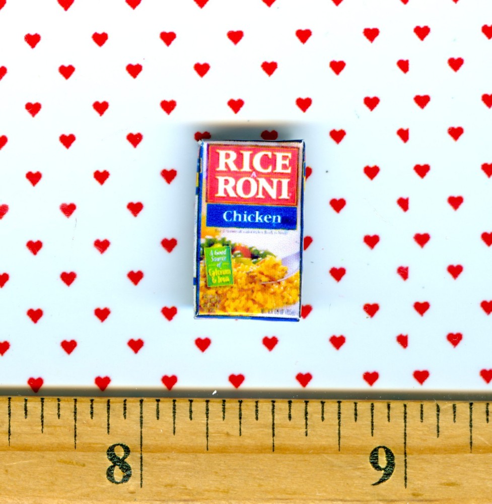 Dollhouse Miniature Size Rice Mix Box # RR