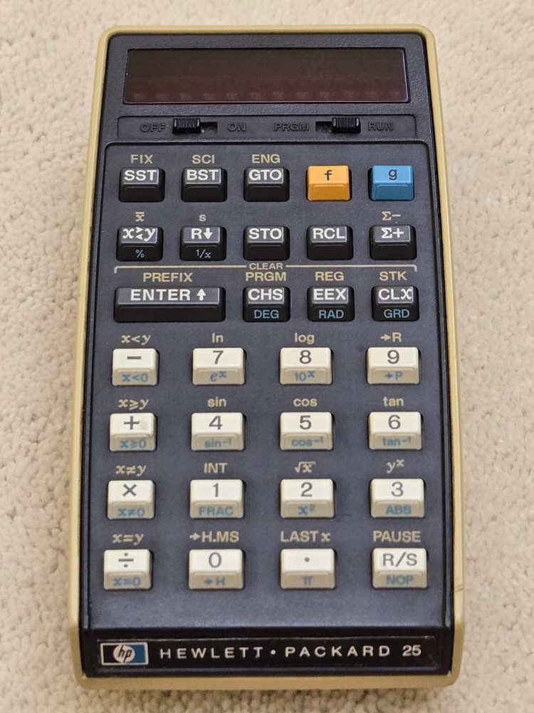 HP-25 Scientific RPN Calculator, Hewlett Packard, fully functional
