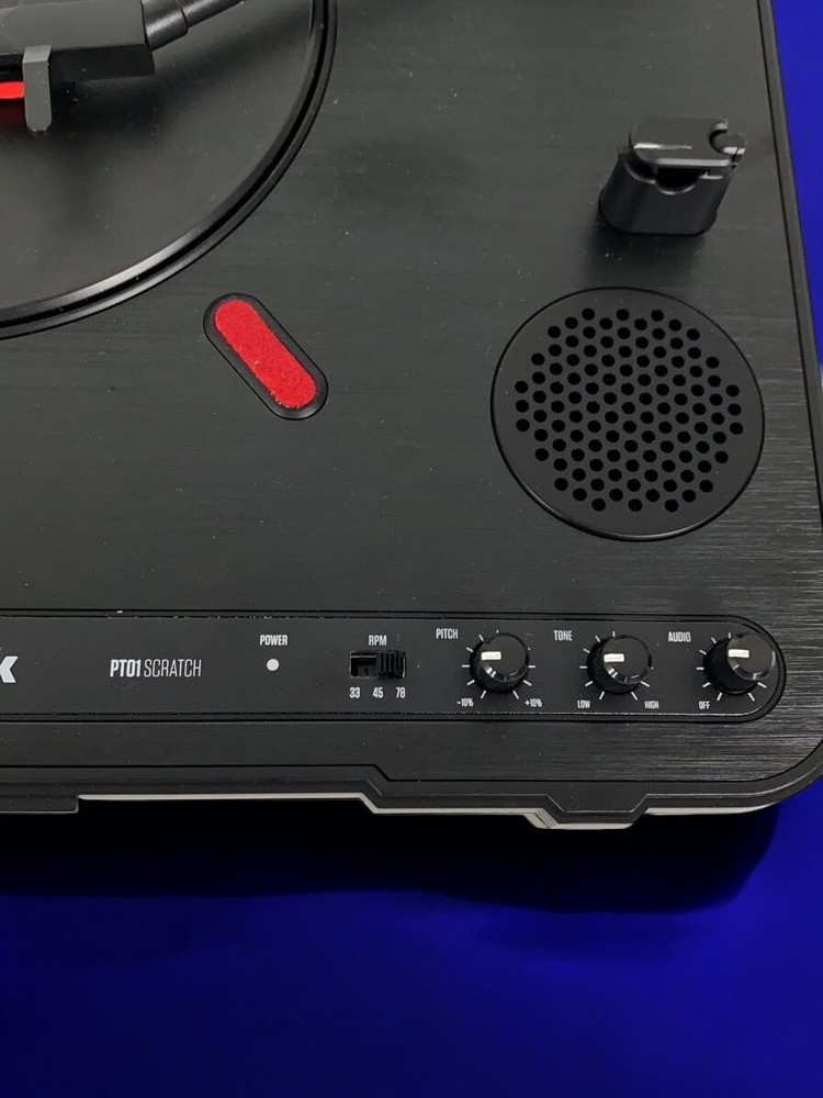 Numark PT01 Scratch Portable Turntable DJ Record Player Tested Working