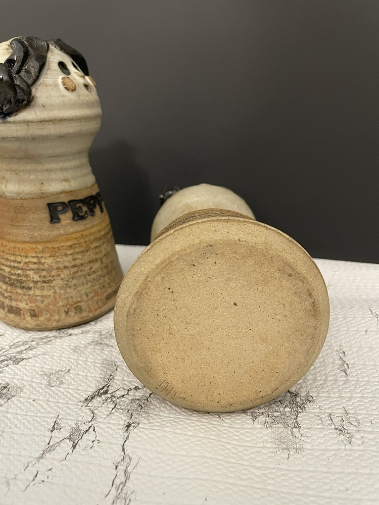 Studio Pottery Stoneware Salt And Pepper Shaker