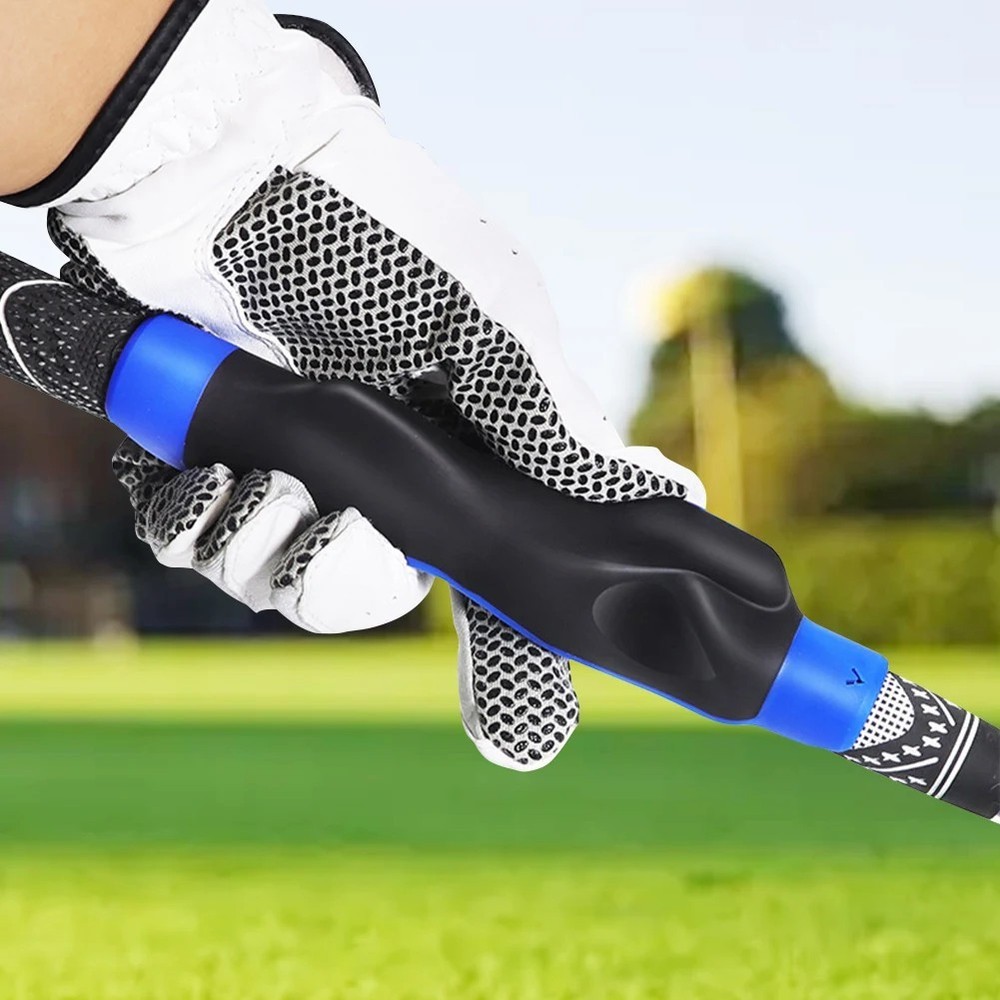 Golf Grip Trainer Attachment for Improving Hand Positioning