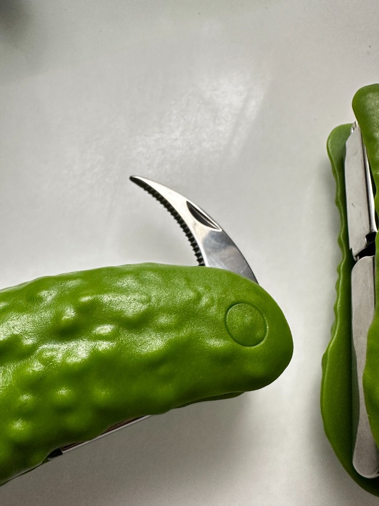 Pair FRED PICKLED Pickle Corkscrews Wine Openers