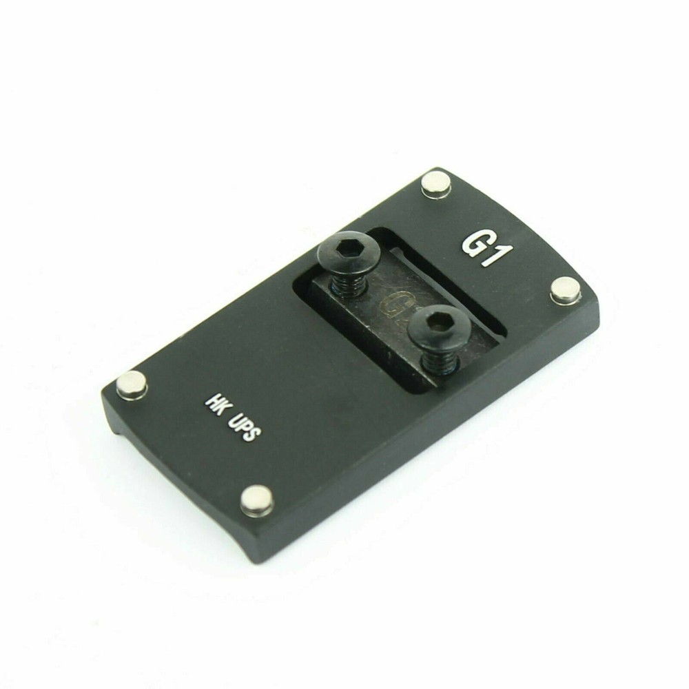 Compact Red Dot Sight Mount Base Plate for HK USP Pistols, G1, Black
