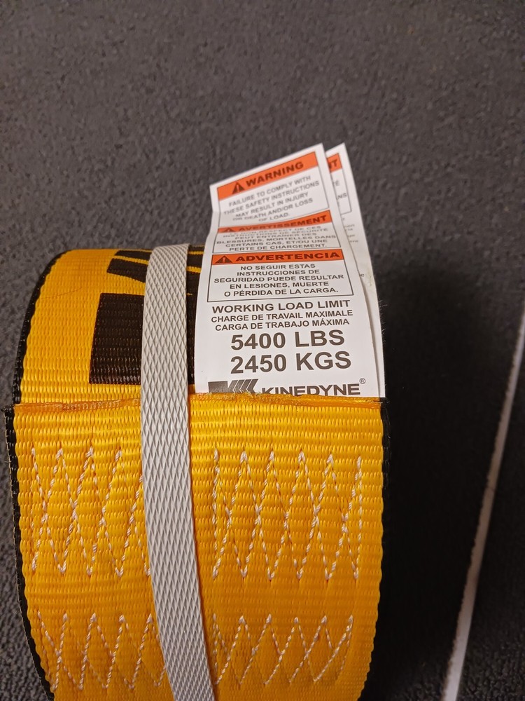 Kinedyne 4" by 30’ Flat Hook Winch Strap