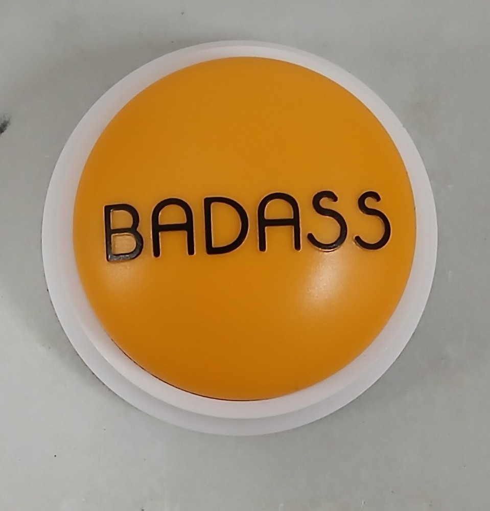 YOU are a BADASS Talking Button - Used