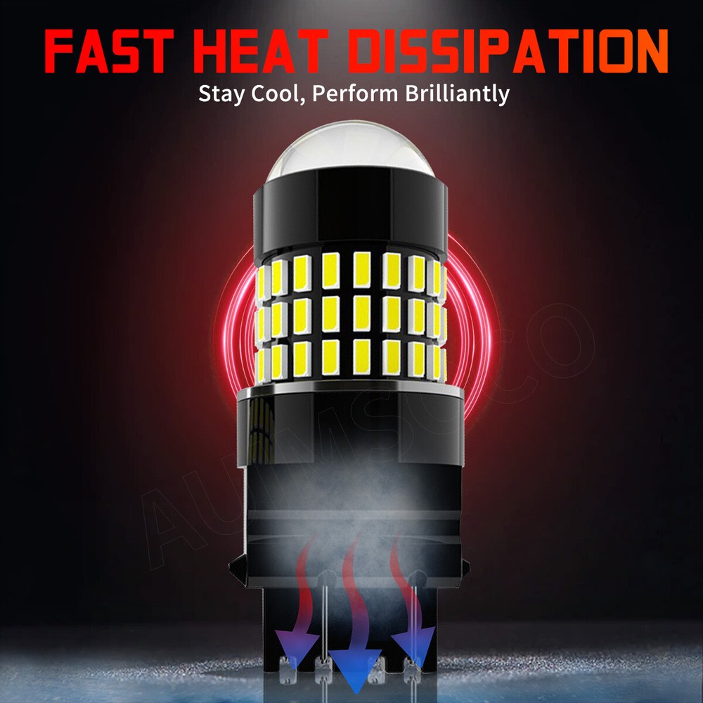 2x 3157 LED Backup Reverse Light Bulbs White for Chevy Silverado 1500 1999-2013