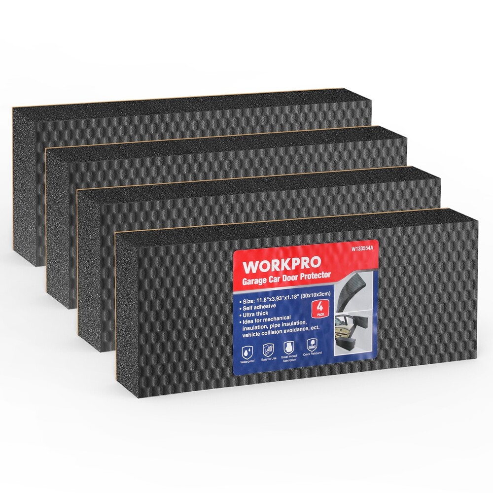 WORKPRO Garage Wall Protector 4 Pack Car Door Protector for Collision Protection
