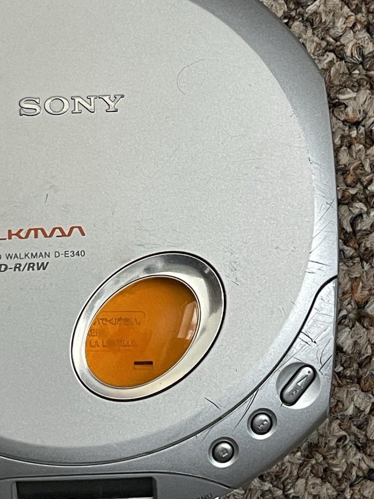 Sony CD Walkman ESP Max D-E340 Silver Used!!