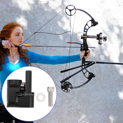 Archery Single Side Adjustable V Bar Mount,Compound Bow Quick Release Improved