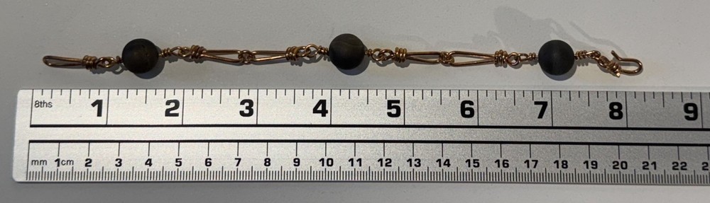 2 HAND CRAFTED COPPER BRACELETS- EACH UNIQUE (6265,6269)