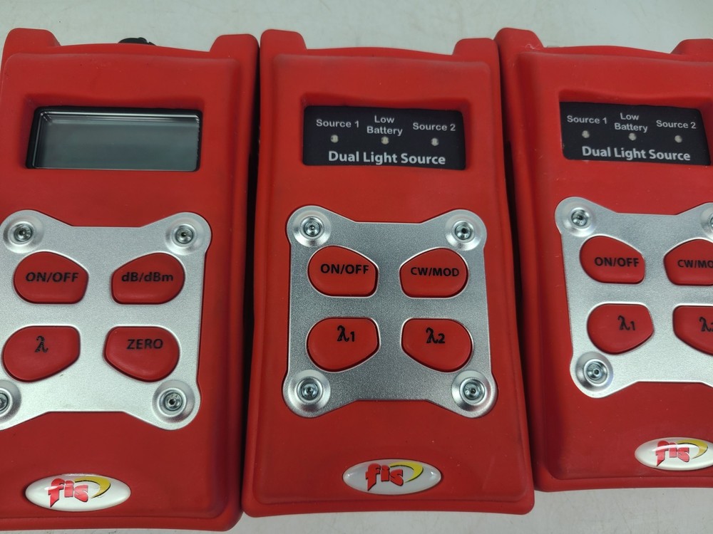 FIS Light Source & Power Meter Kit Of 3 Tools (TESTED)
