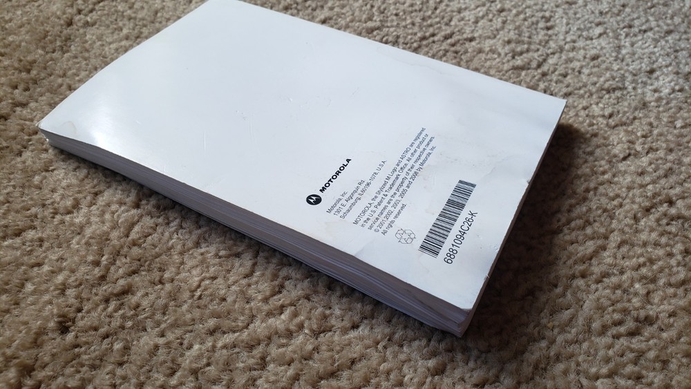 Motorola Astro XTS 5000 USER GUIDE MANUAL - READ